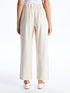LC Waikiki Elastic Waist Regular Bell-Bottoms Women's Trousers